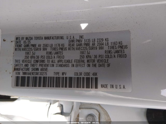 Продаж на аукціоні авто 2025 Mazda Cx-50 Hybrid Premium Plus Package, vin: 7MMVAAEW2SN130275, номер лоту: 46095019