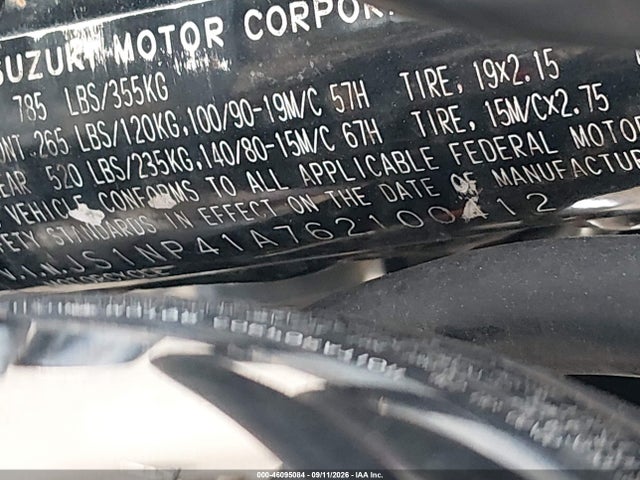 Продаж на аукціоні авто 2006 Suzuki Ls650 P, vin: JS1NP41A762100412, номер лоту: 46095084