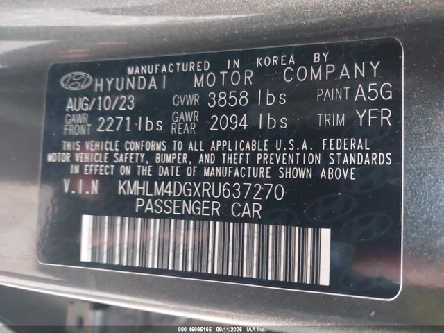 Hyundai ELANTRA SEL 2024 KMHLM4DGXRU637270 Image 9