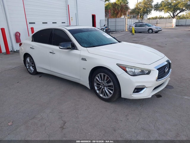 Продажа на аукционе авто 2018 Infiniti Q50 3.0t Luxe, vin: JN1EV7AR3JM437145, номер лота: 46095638