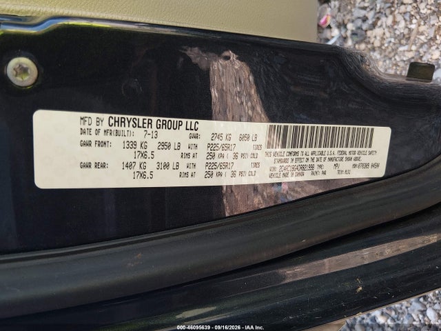 Aukcja sprzedaży 2013 Chrysler Town & Country Touring, vin: 2C4RC1BG4DR821998, numer aukcji: 46095639