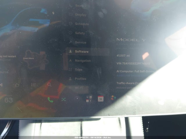 Продаж на аукціоні авто 2023 Tesla Model Y Awd/long Range Dual Motor All-wheel Drive, vin: 7SAYGDEE2PF745017, номер лоту: 46095791