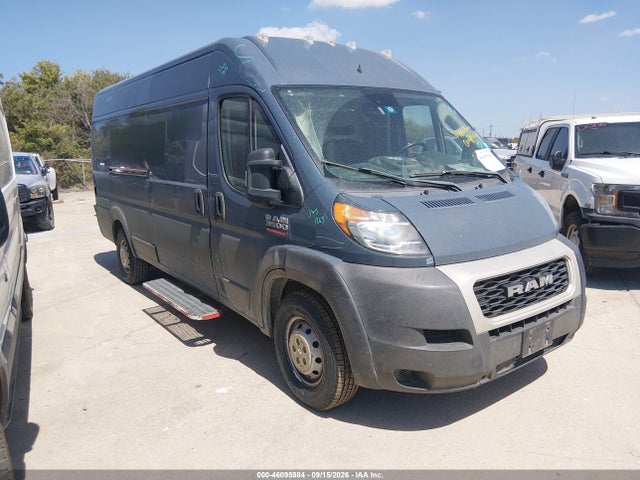 46095984 :رقم المزاد ، 3C6MRVJG5ME570922 vin ، 2021 Ram Promaster 3500 Cargo Van High Roof 159 Wb Ext مزاد بيع