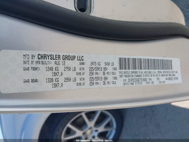 2013 Dodge Journey Crew მანქანა იყიდება აუქციონზე, vin: 3C4PDCDG8DT510665, აუქციონის ნომერი: 46096202