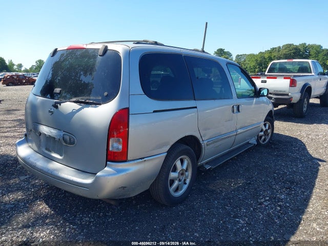 2002 Nissan Quest Se მანქანა იყიდება აუქციონზე, vin: 4N2ZN16T72D821458, აუქციონის ნომერი: 46096212