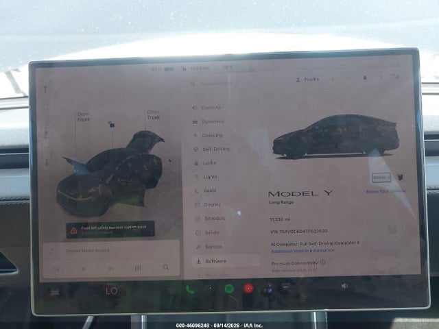 7SAYGDED4TF622630 Tesla Model Y Premium Rear-wheel Drive/rear-wheel Drive