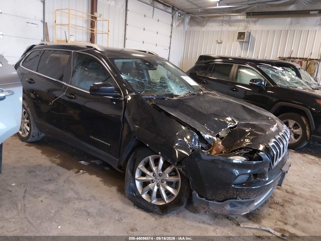 2016 Jeep Cherokee Limited მანქანა იყიდება აუქციონზე, vin: 1C4PJLDB1GW157830, აუქციონის ნომერი: 46096574