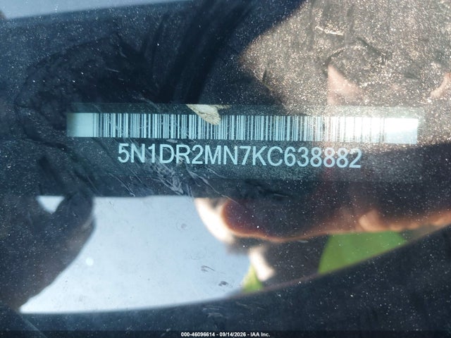Aukcja sprzedaży 2019 Nissan Pathfinder Platinum, vin: 5N1DR2MN7KC638882, numer aukcji: 46096614