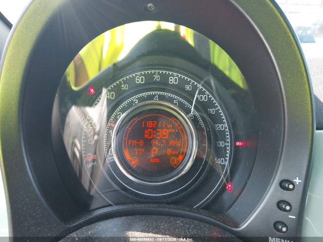 46096651 :رقم المزاد ، 3C3CFFBR2CT110148 vin ، 2012 Fiat 500 Sport مزاد بيع