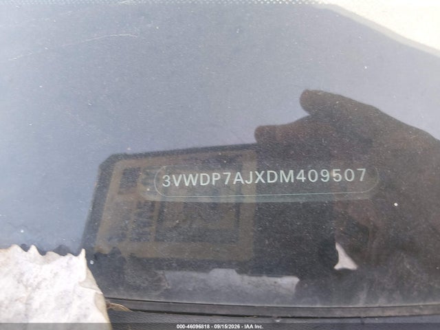 2013 Volkswagen Jetta 2.5l Se მანქანა იყიდება აუქციონზე, vin: 3VWDP7AJXDM409507, აუქციონის ნომერი: 46096818