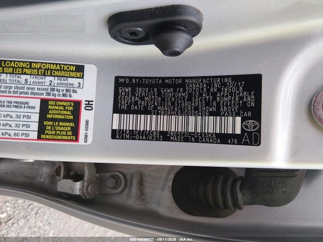 Продажа на аукционе авто 2018 Toyota Corolla Se, vin: 2T1BURHE6JC005406, номер лота: 46096927