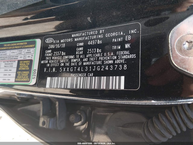 46097056 :رقم المزاد ، 5XXGT4L31JG243738 vin ، 2018 Kia Optima S مزاد بيع