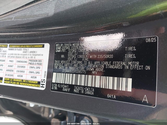 2026 Lexus Nx 350 Premium მანქანა იყიდება აუქციონზე, vin: 2T2GGCEZ3TC095775, აუქციონის ნომერი: 46097266