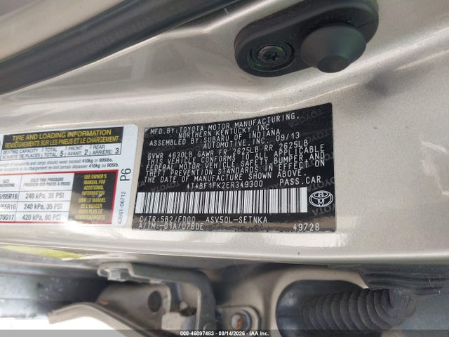 Toyota CAMRY LE 2014 4T4BF1FK2ER349300 Image 9