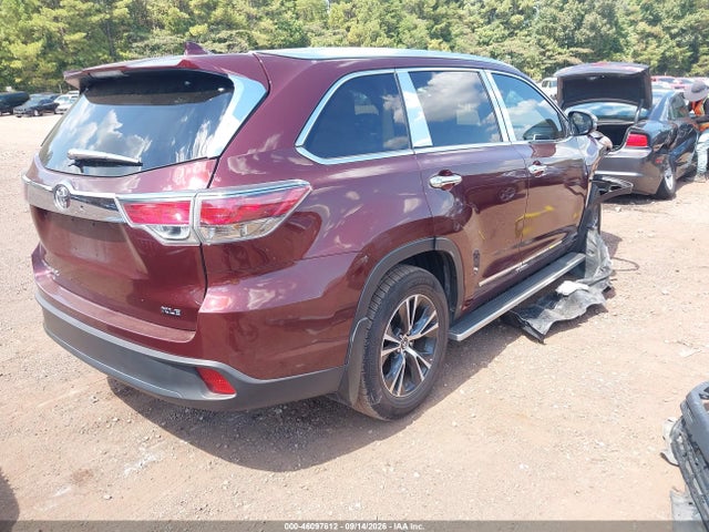 Aukcja sprzedaży 2016 Toyota Highlander Xle V6, vin: 5TDKKRFH2GS166094, numer aukcji: 46097612