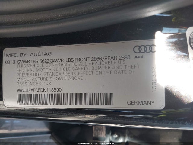 Продажа на аукционе авто 2013 Audi S6 4.0t Prestige, vin: WAUJ2AFC5DN118590, номер лота: 46097616