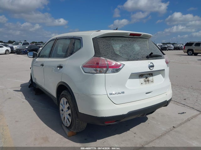 2016 Nissan Rogue S/sl/sv მანქანა იყიდება აუქციონზე, vin: 5N1AT2MT9GC799356, აუქციონის ნომერი: 46097779