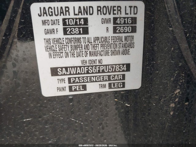Jaguar Xf 2.0t Premium 2015 SAJWA0FS6FPU57834 Image 9