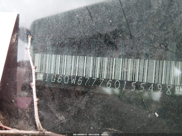 2006 Cadillac Sts V6 მანქანა იყიდება აუქციონზე, vin: 1G6DW677760155498, აუქციონის ნომერი: 46098015