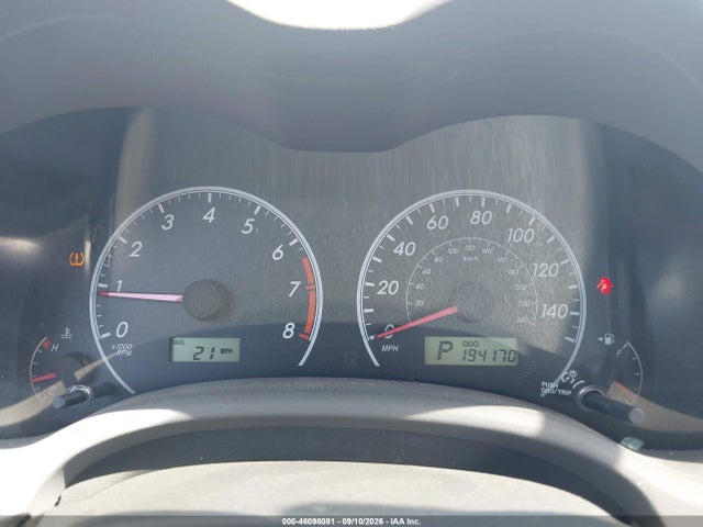 2010 Toyota Corolla Le მანქანა იყიდება აუქციონზე, vin: 2T1BU4EE2AC534424, აუქციონის ნომერი: 46098081