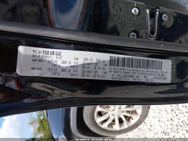 Продажа на аукционе авто 2019 Jeep Cherokee Latitude Fwd, vin: 1C4PJLCB9KD438859, номер лота: 46098179