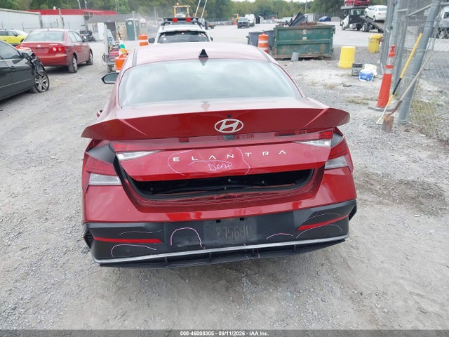 2025 Hyundai Elantra Sel Convenience მანქანა იყიდება აუქციონზე, vin: KMHLS4DGXSU985856, აუქციონის ნომერი: 46098305