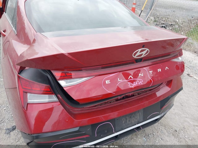 2025 Hyundai Elantra Sel Convenience მანქანა იყიდება აუქციონზე, vin: KMHLS4DGXSU985856, აუქციონის ნომერი: 46098305