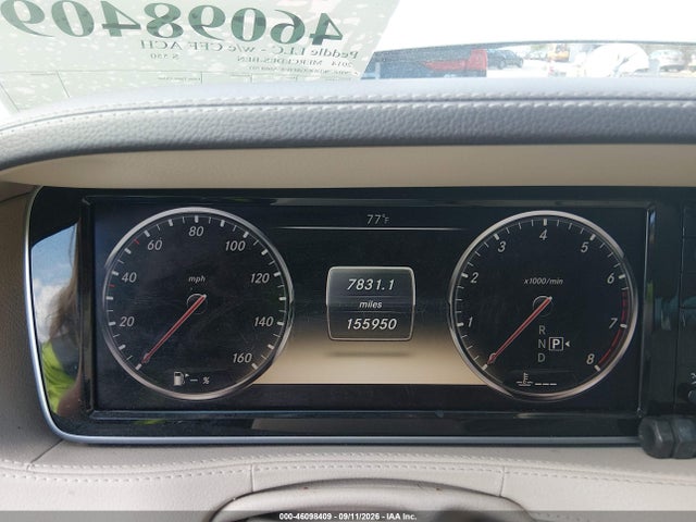 46098409 :رقم المزاد ، WDDUG8FB0EA068701 vin ، 2014 Mercedes-benz S 550 4matic مزاد بيع