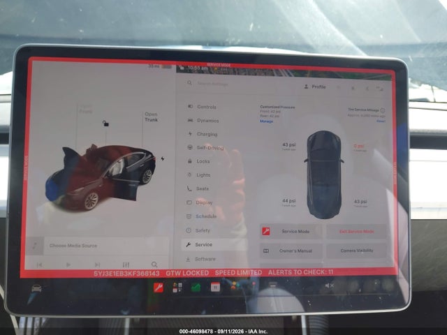 Продажа на аукционе авто 2019 Tesla Model 3 Long Range/performance, vin: 5YJ3E1EB3KF368143, номер лота: 46098478