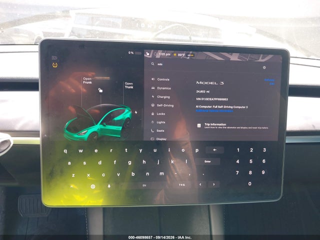 Продаж на аукціоні авто 2023 Tesla Model 3 Rear-wheel Drive, vin: 5YJ3E1EA7PF699953, номер лоту: 46098657