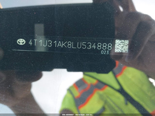 46098667 :رقم المزاد ، 4T1J31AK8LU534888 vin ، 2020 Toyota Camry Se Hybrid مزاد بيع