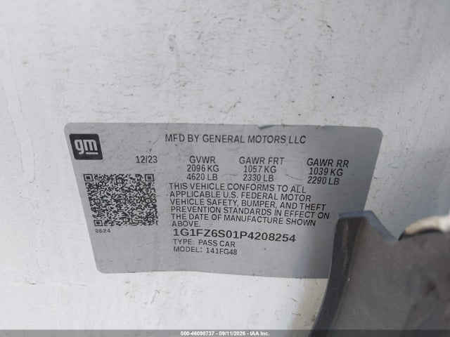 Aukcja sprzedaży 2023 Chevrolet Bolt Euv Fwd Premier, vin: 1G1FZ6S01P4208254, numer aukcji: 46098737