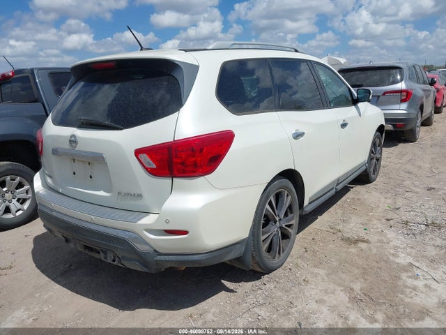 2017 Nissan Pathfinder Platinum მანქანა იყიდება აუქციონზე, vin: 5N1DR2MN1HC902459, აუქციონის ნომერი: 46098752