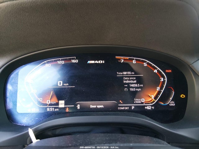46098788 :رقم المزاد ، 5UX2V5C0XL9D25016 vin ، 2020 Bmw X4 M40i مزاد بيع