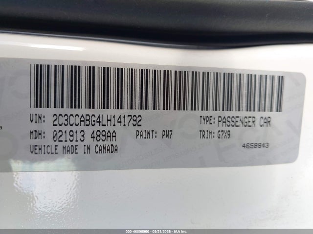 Aukcja sprzedaży 2020 Chrysler 300 300s, vin: 2C3CCABG4LH141792, numer aukcji: 46098900
