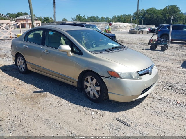 2007 Honda Civic Lx მანქანა იყიდება აუქციონზე, vin: 1HGFA15577L016000, აუქციონის ნომერი: 46099073