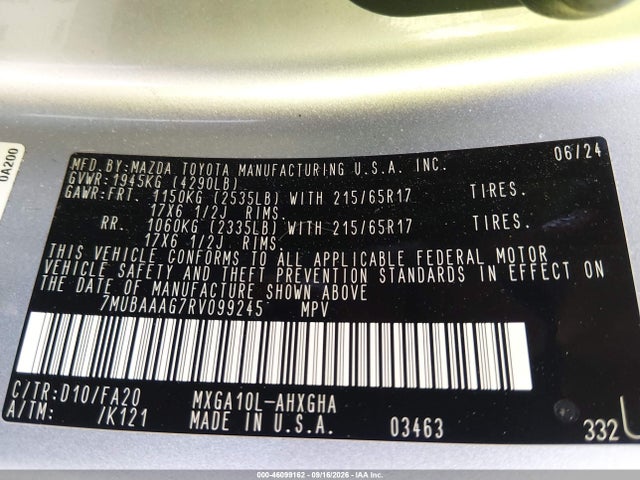 Toyota Corolla Cross Le 2024 7MUBAAAG7RV099245 Image 9