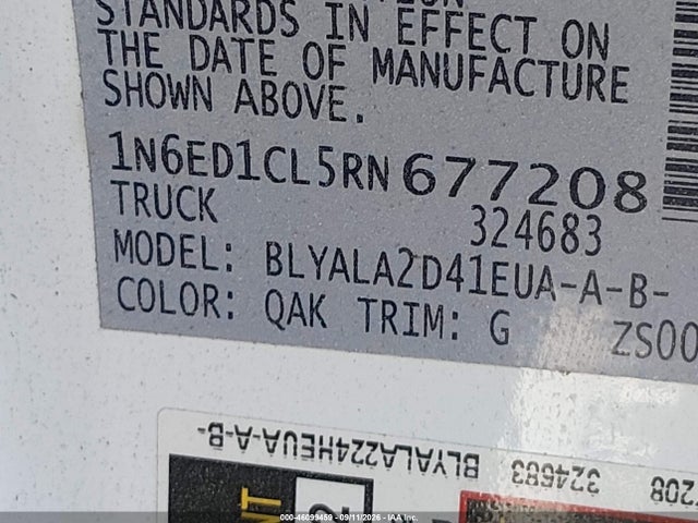 Продаж на аукціоні авто 2024 Nissan Frontier King Cab S 4x2, vin: 1N6ED1CL5RN677208, номер лоту: 46099459