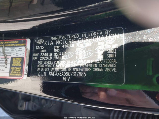 Продажа на аукционе авто 2016 Kia Soul !, vin: KNDJX3A59G7317885, номер лота: 46099472