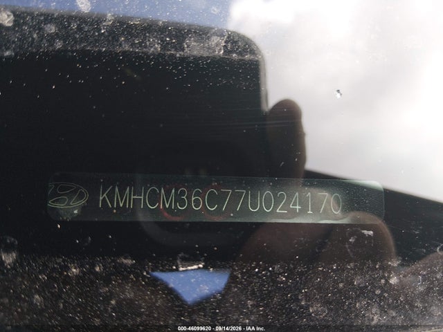 Продажа на аукционе авто 2007 Hyundai Accent Gs, vin: KMHCM36C77U024170, номер лота: 46099620