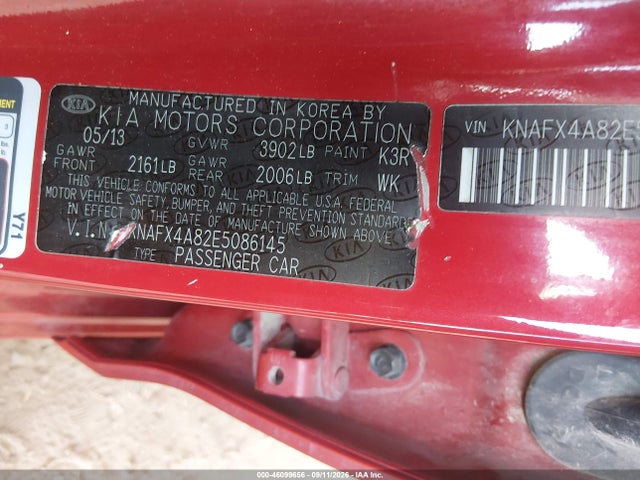 KIA FORTE EX 2014 KNAFX4A82E5086145 Image 9