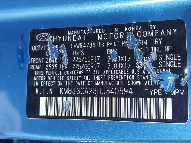 Hyundai Tucson Eco 2017 KM8J3CA23HU340594 Image 9
