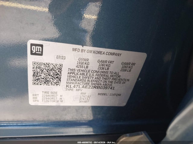 Продажа на аукционе авто 2024 Buick Envista Preferred Fwd, vin: KL47LAE22RB039741, номер лота: 46099782