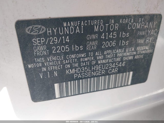 Продажа на аукционе авто 2014 Hyundai Elantra Gt, vin: KMHD35LH9EU234544, номер лота: 46099809