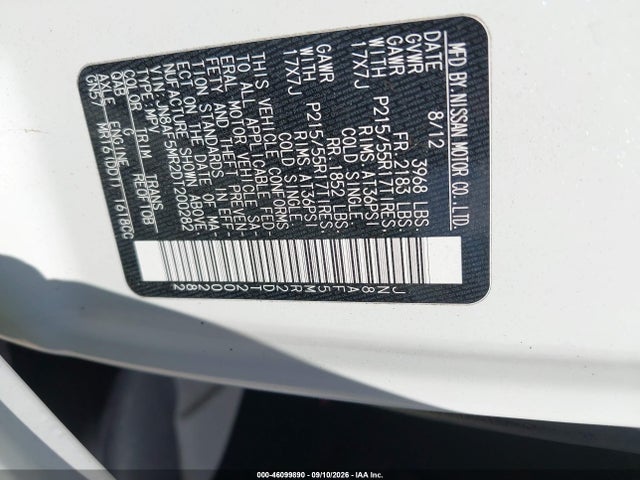 Продажа на аукционе авто 2013 Nissan Juke S, vin: JN8AF5MR2DT200282, номер лота: 46099890