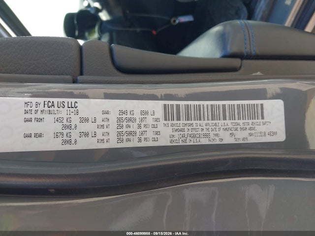 2019 Jeep Grand Cherokee Upland 4x4 მანქანა იყიდება აუქციონზე, vin: 1C4RJFAG6KC619965, აუქციონის ნომერი: 46099988