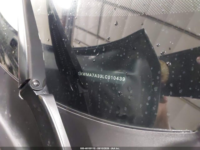 46100110 :رقم المزاد ، 1VWMA7A33LC010439 vin ، 2020 Volkswagen Passat 2.0t R-line مزاد بيع