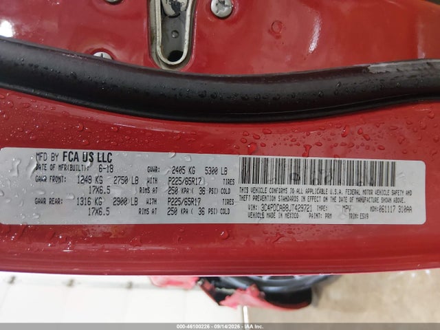 Продаж на аукціоні авто 2018 Dodge Journey Se, vin: 3C4PDCAB8JT429721, номер лоту: 46100226
