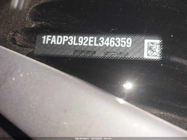 46100321 :رقم المزاد ، 1FADP3L92EL346359 vin ، 2014 Ford Focus St مزاد بيع