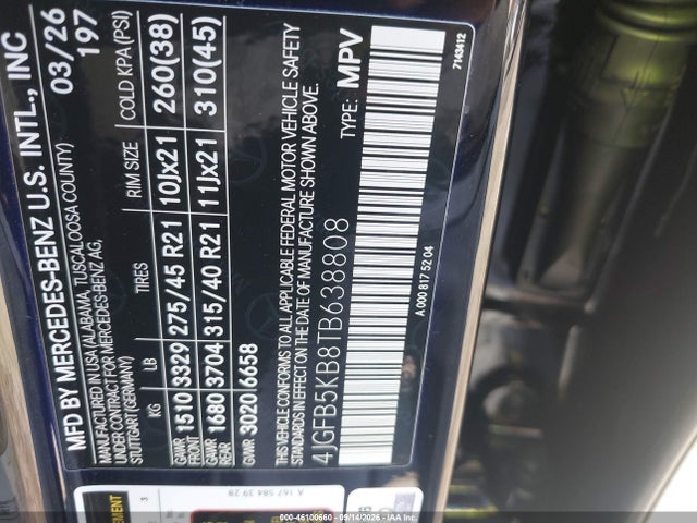 4JGFB5KB8TB638808 Mercedes-Benz Gle 450 4matic